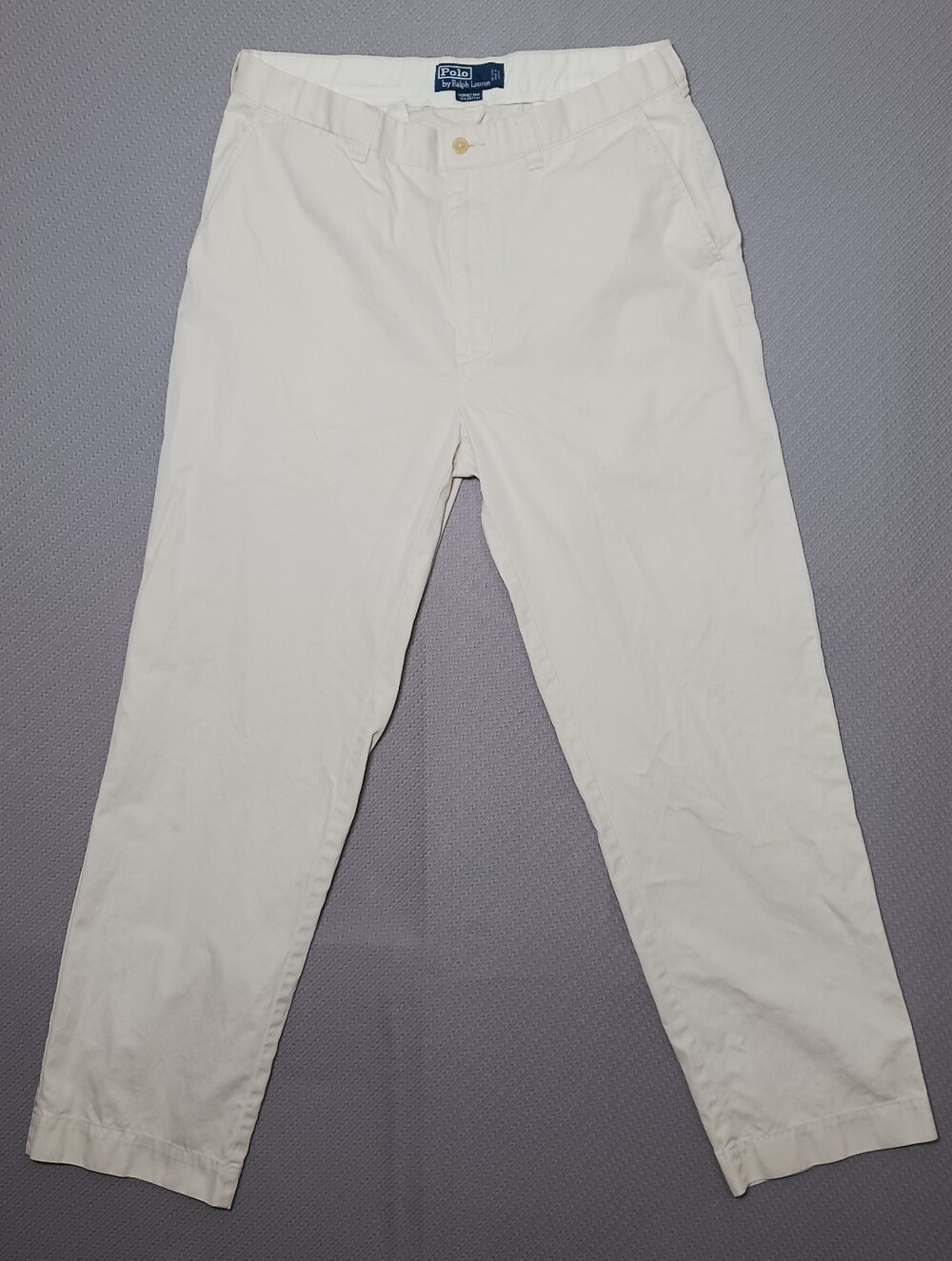Vintage Polo Ralph Lauren Prospect Mens Twill Chino Pants 34X30 Ivory